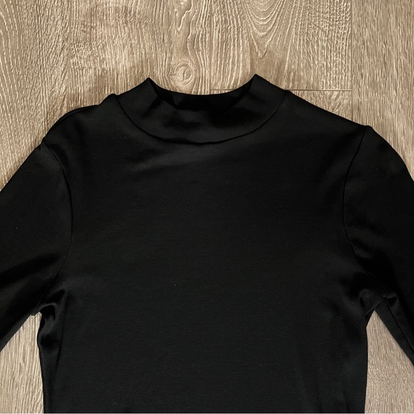 MADEWELL Drapey-Rib Mockneck Top SIZE MEDIUM - Picture 4 of 4